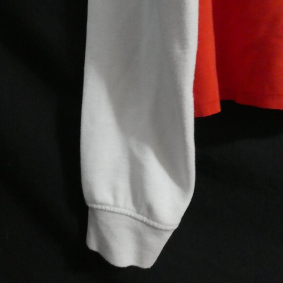 GENETIC APPAREL | small | Red Cropped Sweatshirt | Black and White Pieces - Picture 11 of 14